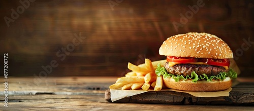 Classic fast food duo of a ...