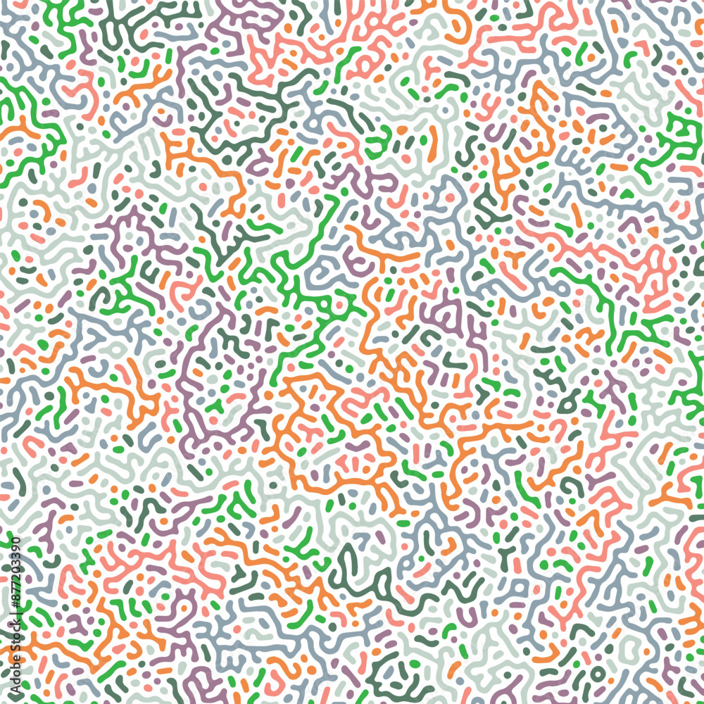 ABSTRACT PASTEL COLORFUL TURING PATTERN ROUGH DESIGN REACTION DIFFUSION BACKGROUND VECTOR GOOD FOR WALLPAPER, COVER,POSTER 