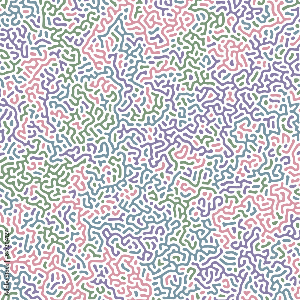 Fototapeta premium ABSTRACT PASTEL COLORFUL TURING PATTERN ROUGH DESIGN REACTION DIFFUSION BACKGROUND VECTOR GOOD FOR WALLPAPER, COVER,POSTER