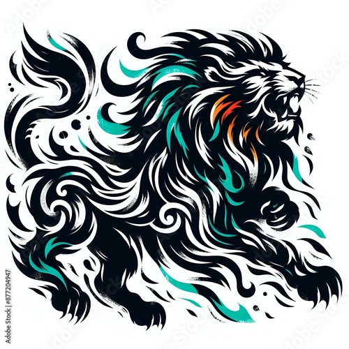 Wallpaper Mural Fiery Mythical Torontodigital.ca