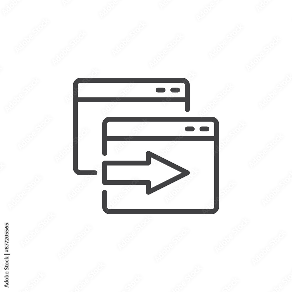 A B Testing line icon A B Testing line icon