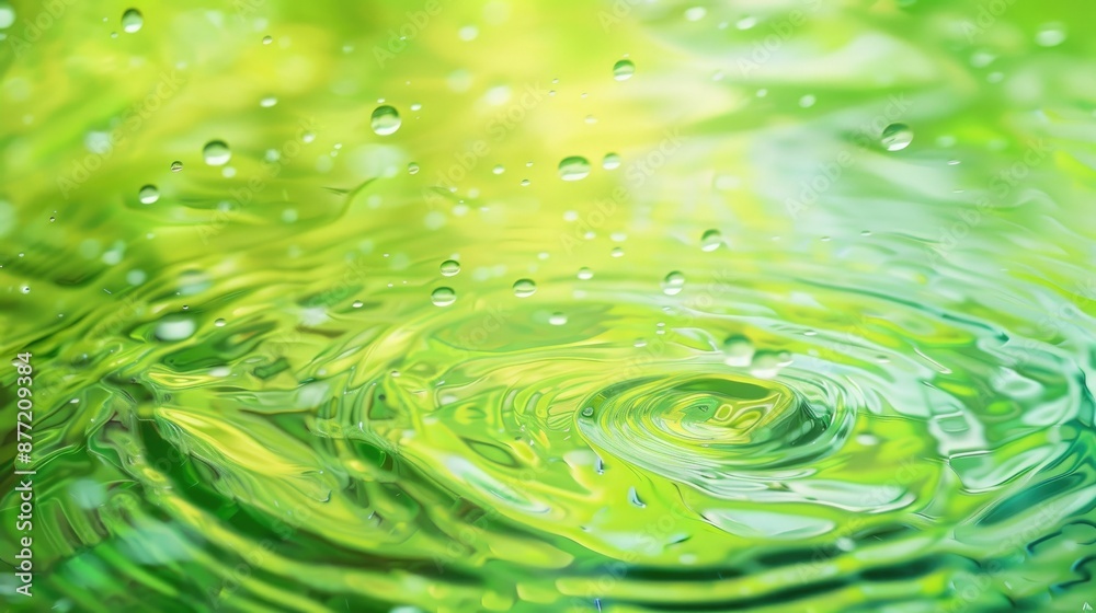 Abstract summer background with clear green water ripples and splashes ideal for cosmetic products promotions Abstract summer background with clear green water ripples and splashes ideal for cosmetic products promotions