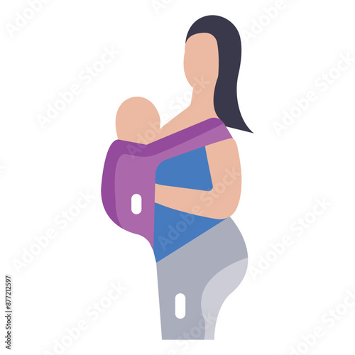  Keeps your baby close and your hands free.