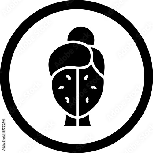Wrinkles Vector Glyph Black Icon