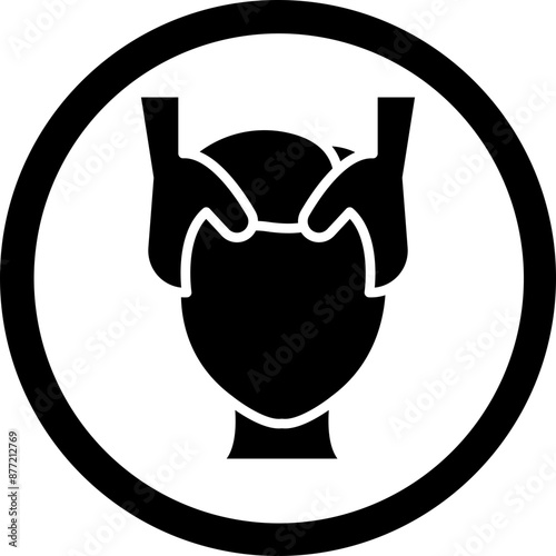 Massager Vector Glyph Black Icon