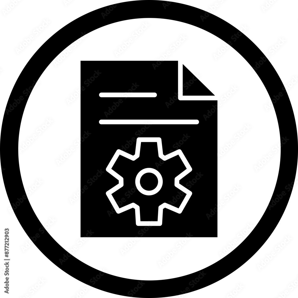 Data Content Standards Vector Glyph Black Icon
