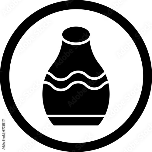Pottery Vector Glyph Black Icon