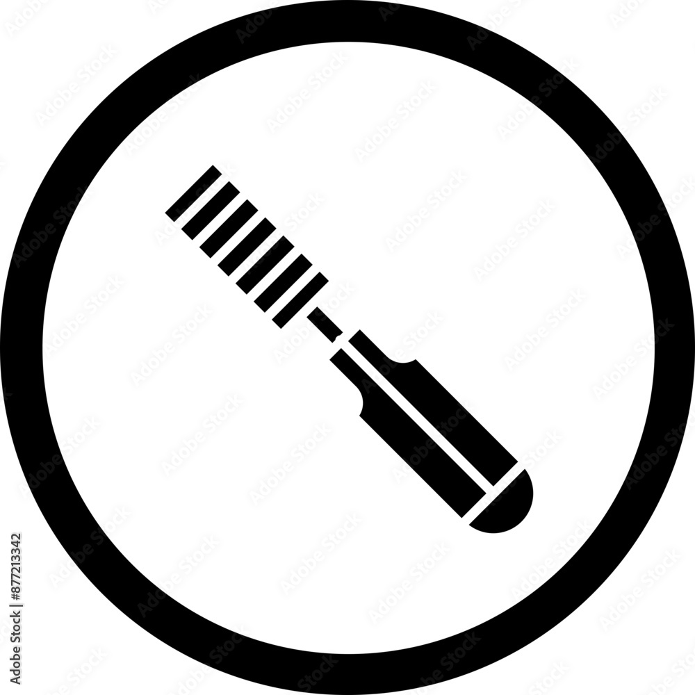Chisel Vector Glyph Black Icon Chisel Vector Glyph Black Icon