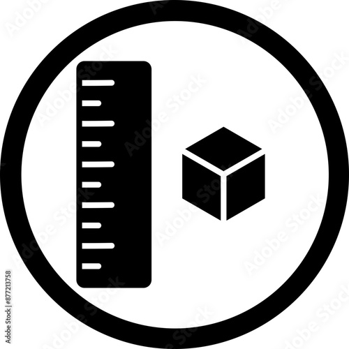 Measuring Glyph Black Icon