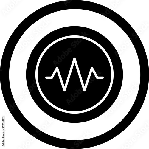 Amplitude Glyph Black Icon