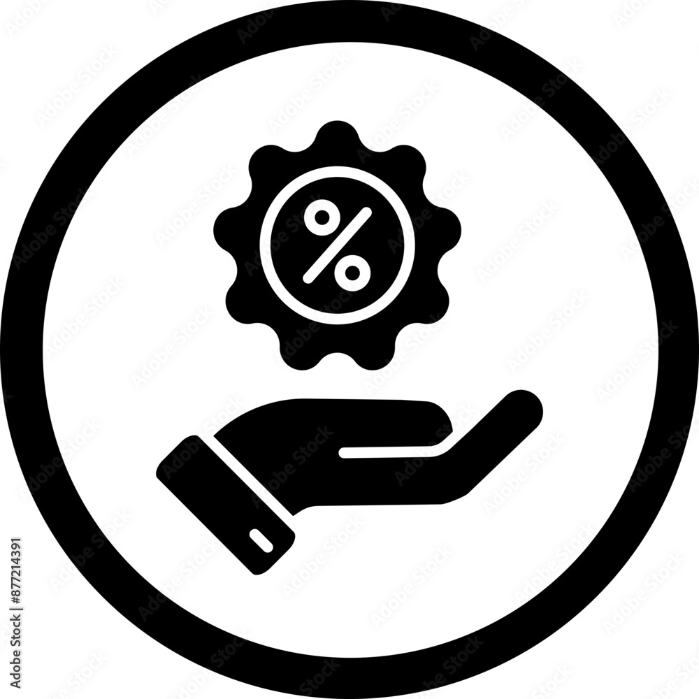 Offer Glyph Black Icon