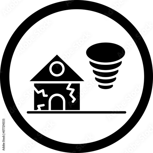 Twister Glyph Black Icon