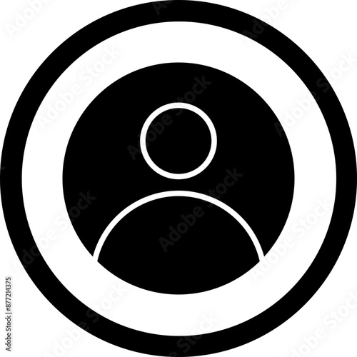 Customer Glyph Black Icon