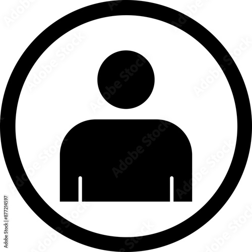Male Glyph Black Icon
