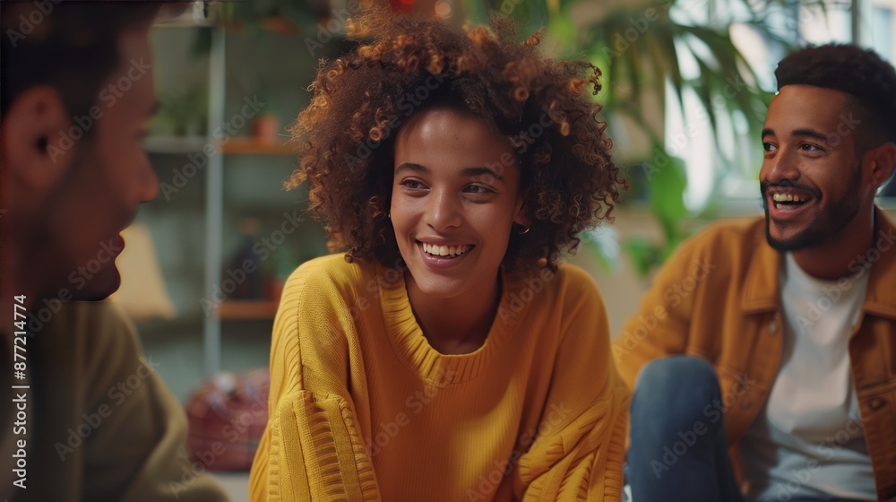 A Group of Diverse Friends Enjoying a Conversation A Group of Diverse Friends Enjoying a Conversation