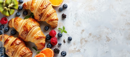 Croissants with assorted fr...
