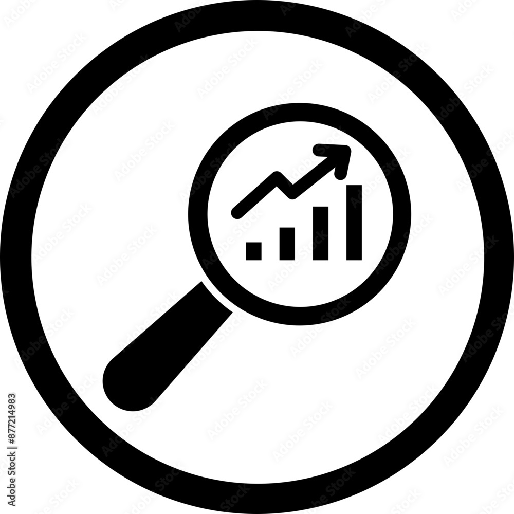 Analysis Glyph Black Icon