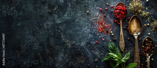A dark rustic background wi...