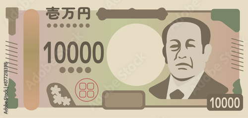 新一万円札のイラスト