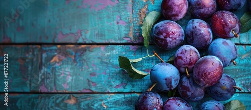Plums in shades of blue and...