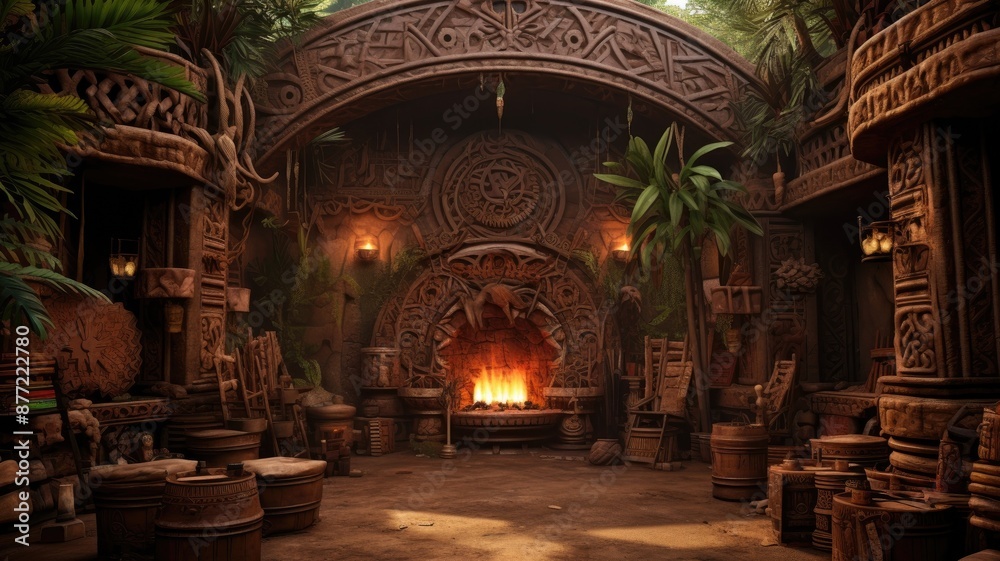 Obraz premium Warm decoration cultures