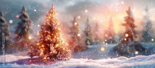 Winter scenery with a Chris...