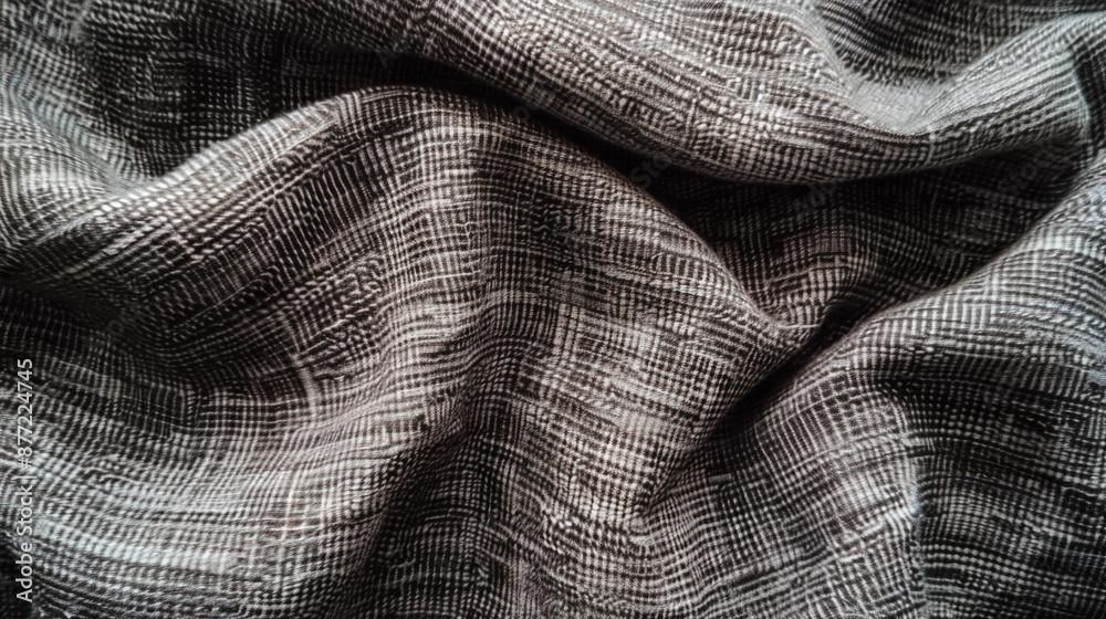 Background material texture, grayish brown fabric with small horizontal grooves. Background material texture, grayish brown fabric with small horizontal grooves.