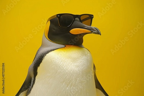 a penguin wearing sunglasses