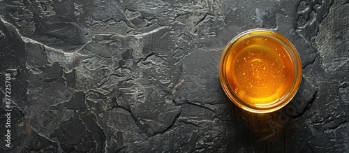 A glass jar of organic flow...
