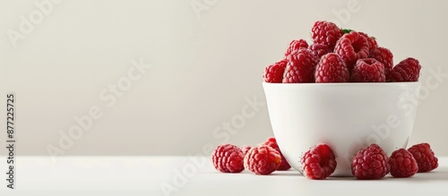 A white ceramic bucket with...