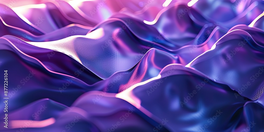 Fototapeta premium Abstract Purple and Blue Wavy Background