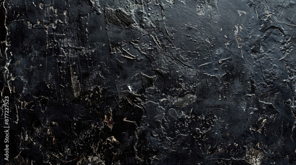 Black Wall Background. Dark Grunge Texture Design for Vintage Abstract Style Black Wall Background. Dark Grunge Texture Design for Vintage Abstract Style