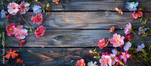 Floral summer blooms set ag...
