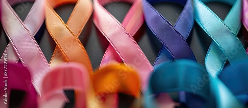 Various ribbons representin...
