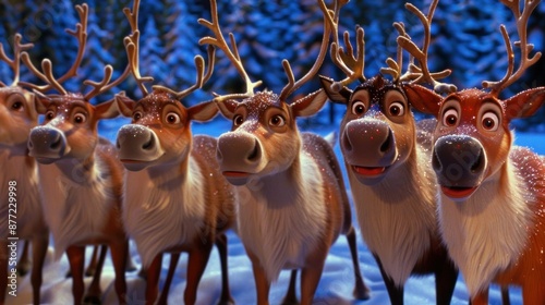 Learn about Santa's trusty reindeer, including Rudolph with his glowing nose, who lead his sleigh on Christmas Eve.... 