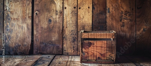 Wooden background with an e...