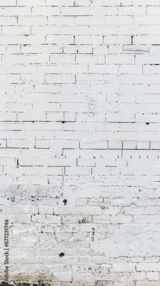 Fototapeta premium white cinder block wall background texture