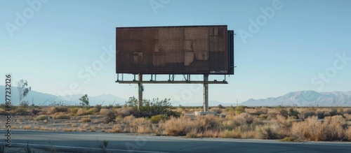 Empty billboard with availa...