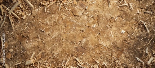 Copy space image of sawdust...