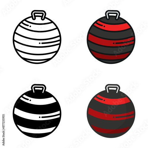The Exercise Ball is versatile for core strengthening, balance training, and stability exercises in fitness routines.