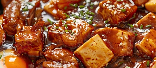 Asian cuisine with a close ...