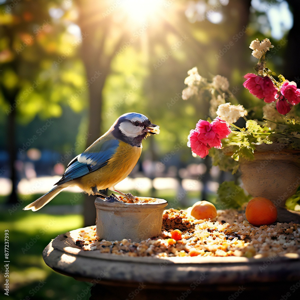 Naklejka premium Beautiful bird created by ai image.