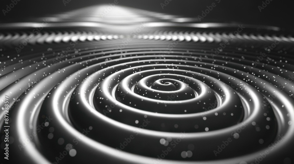Fototapeta premium Hypnotic Trippy Spiral: An Optical Illusion that Twirls