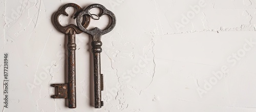 Vintage pair of antique key...