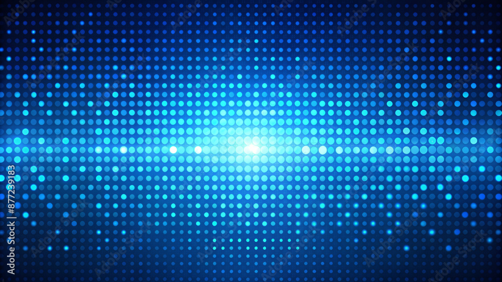 Abstract blue background with dots and halftone effect, featuring a digital mosaic pattern in vector illustration Abstract blue background with dots and halftone effect, featuring a digital mosaic pattern in vector illustration