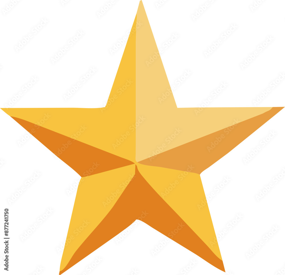 Fototapeta premium gold star isolated