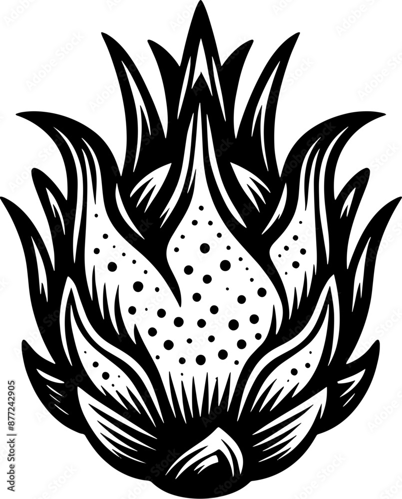 Obraz premium Dragon Fruit icon 11