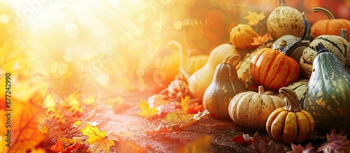 A fall themed poster featur...