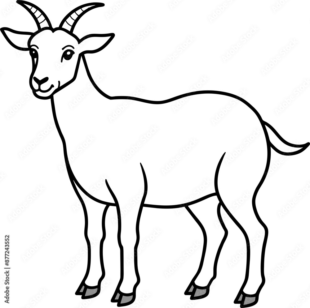 silhouette of a goat silhouette of a goat