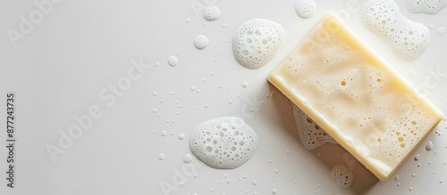 Soap bar on white backgroun...